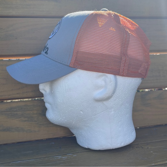 KUBOTA WINCHESTER EQUIPMENT COMPANY ORANGE GREY TRUCKER HAT - Picture 2 of 6